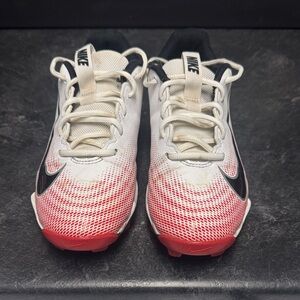 Nike Boys Red and White Football Cleats‎